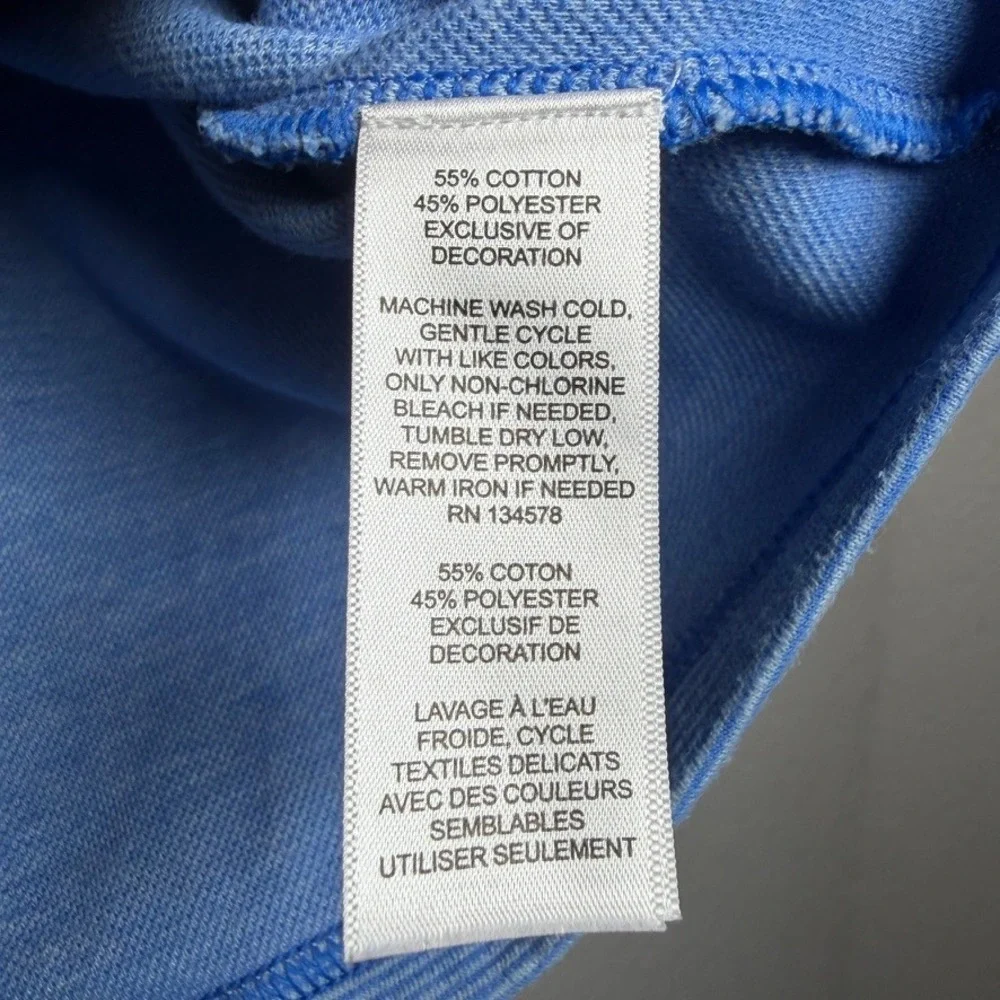 Vineyard Vines Saltwater 1/4 Zip Hull Blue Pullover Womens Large Stripe 3K001465 - Picture 6 of 10